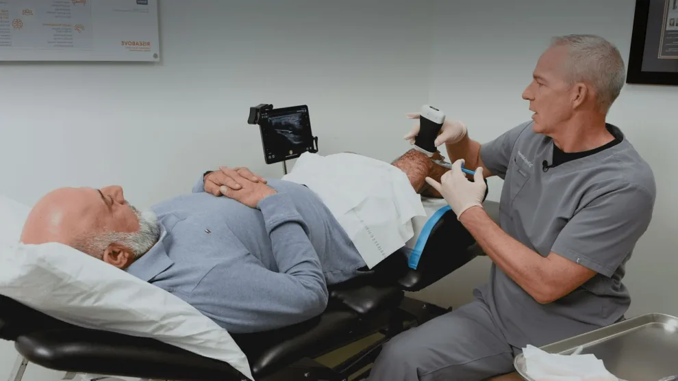 Échographie pour la médecine du sport